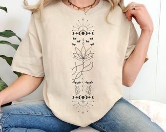T-shirt Namaste | Chemise de yoga en Baumwolle | chemise spirituelles | Mode Achtsamkeit & Spiritualität | Yogakleidung | Yoga Geschenk | Pilates