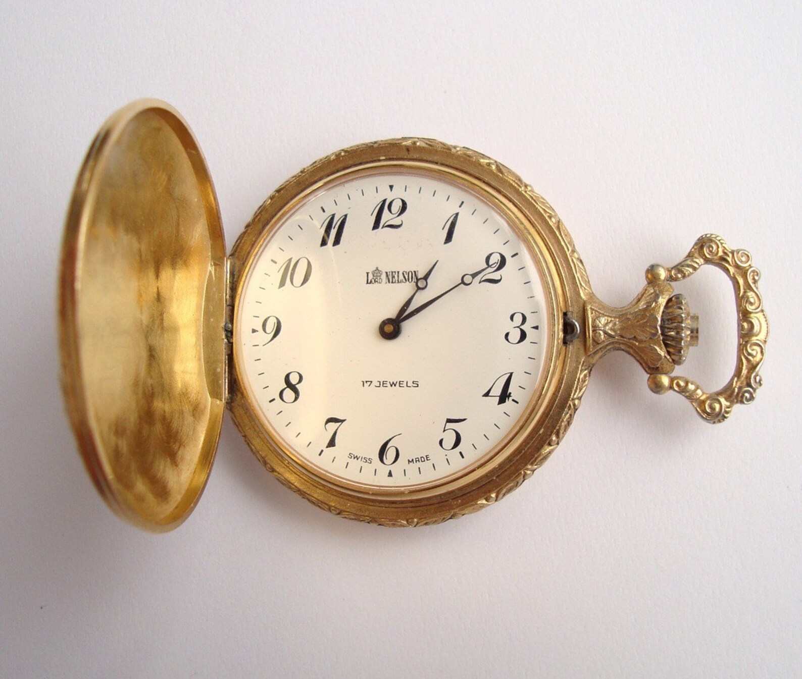 Vintage pocket watch Lord Nelson Swiss Made Etsy