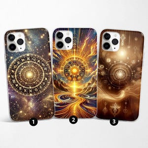 Zodiac phone case horoscope fit for iPhone 16 Pro, 15, 14, 13, Samsung S25 Ultra, S24, S23, A55, A15, Google Pixel 9 Pro, 7, 8