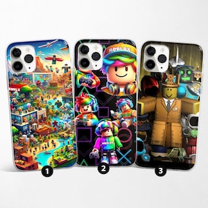 Roblox Handyhülle passend für iPhone 16 Pro, 15, 14, 13, Samsung S25 Ultra, S24, S23, A55, A15, Google Pixel 9 Pro, 7, 8
