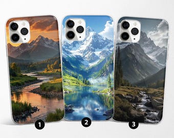 Berg Handyhülle Landschaft passend für iPhone 17 Pro Max, 16e, 15, 14, 12 & Samsung S25 Ultra, S24 FE, A56, Pixel 9 Pro 8