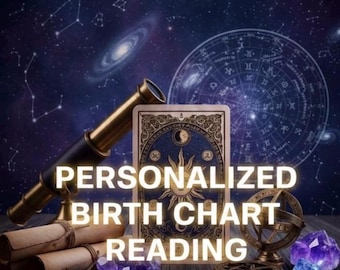 Same Hour Personalized Birth Chart Reading: Natal Astrology Report (PDF)