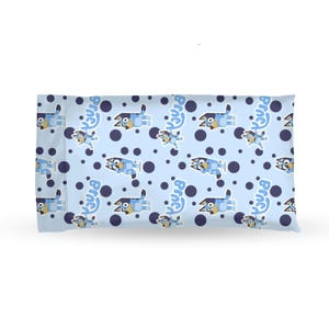 Bluey Microfiber Pillowcase: Kids Cartoon Bedding