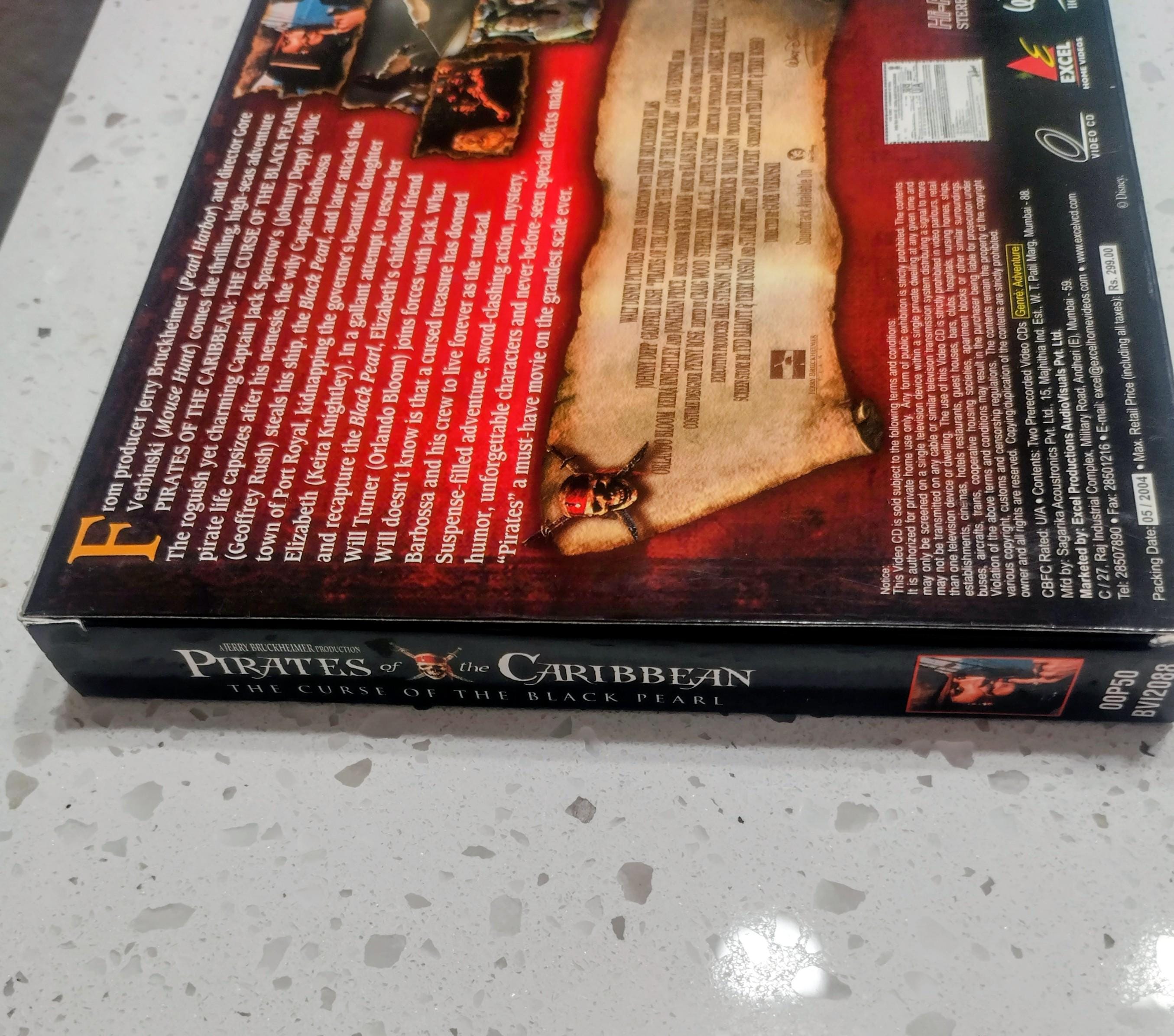Pirates of the Caribbean the Curse of the Black Pearl DVD Johnny