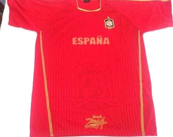 Spain Soccer Jersey World Cup 2014 España Madrid Spanish Español ESP Euro CupMen Men's Medium M Unisex B1