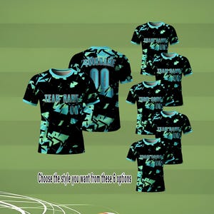 Personalized Heat Press Soccer Jersey | Custom Team Shirt with Name & Number | Breathable Soccer Uniform
