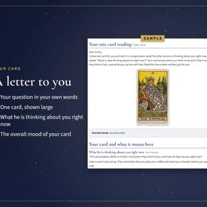 What Is He Thinking About Me Right Now, One Card Tarot Reading, Love Tarot for His Thoughts and Feelings, PDF in 24 Hours bild 3