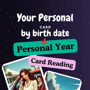Lectura personal de cartas de nacimiento del tarot + lectura personal de cartas del año | Tu carta natal y lectura de tarot del año que viene | Don espiritual único