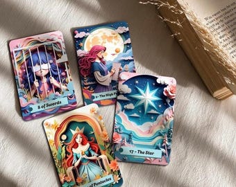 Paper Art Style Tarot Deck | Unique AI-Generated Tarot Cards | Physical Tarot Deck | Tarot | Modern Tarot Cards for Beginners and Collectors