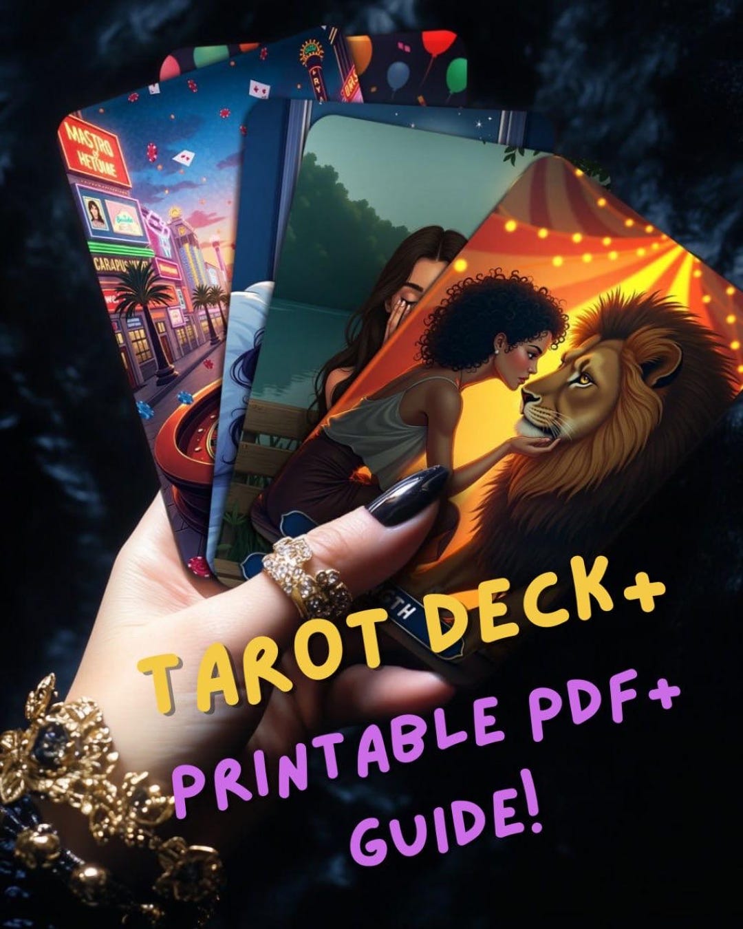 Tarot Deck + Printable Tarot Deck PDF + Digital Guide | Tarot Deck ...