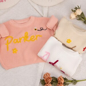 Personalized Baby Sweater | Custom Name Baby Sweater | Embroidered Toddler Sweater | Custom Keepsake | Soft Baby Toddler Sweater | Baby Gift