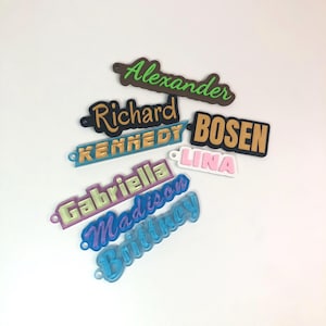 Custom Name Keychain: 3D Printed Personalized Tag, Backpack Accessory