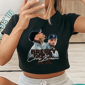 Breezy Bowl XX Crop Top: Chris Brown Concert Tour Baby Tee