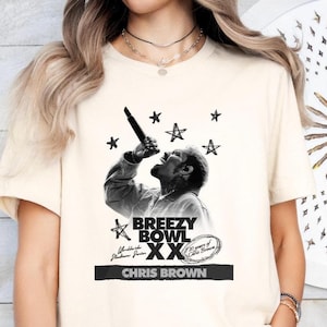 Chris Brown Breezy Bowl XX T-Shirt: Music Fan Tee