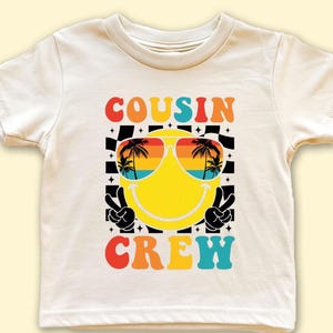 Retro Cousin Crew Toddler Shirt: Matching Cousin Club Kids Tee