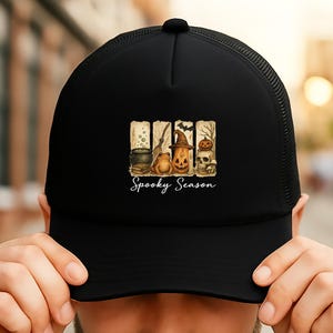 Spooky Season Hat  Spooky Halloween Hat  Trendy Halloween Hat  Spooky Fall Hat  Halloween Gift Hat  Women Spooky Hats Halloween Gift