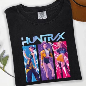 Kpop Demon Hunters Shirt  Huntrix Girl Tshirt  Kpop idol group shirt  Mira  Rumi  Joey Shirt Demon Hunter Merch  Gift for Huntrix fan Shirt