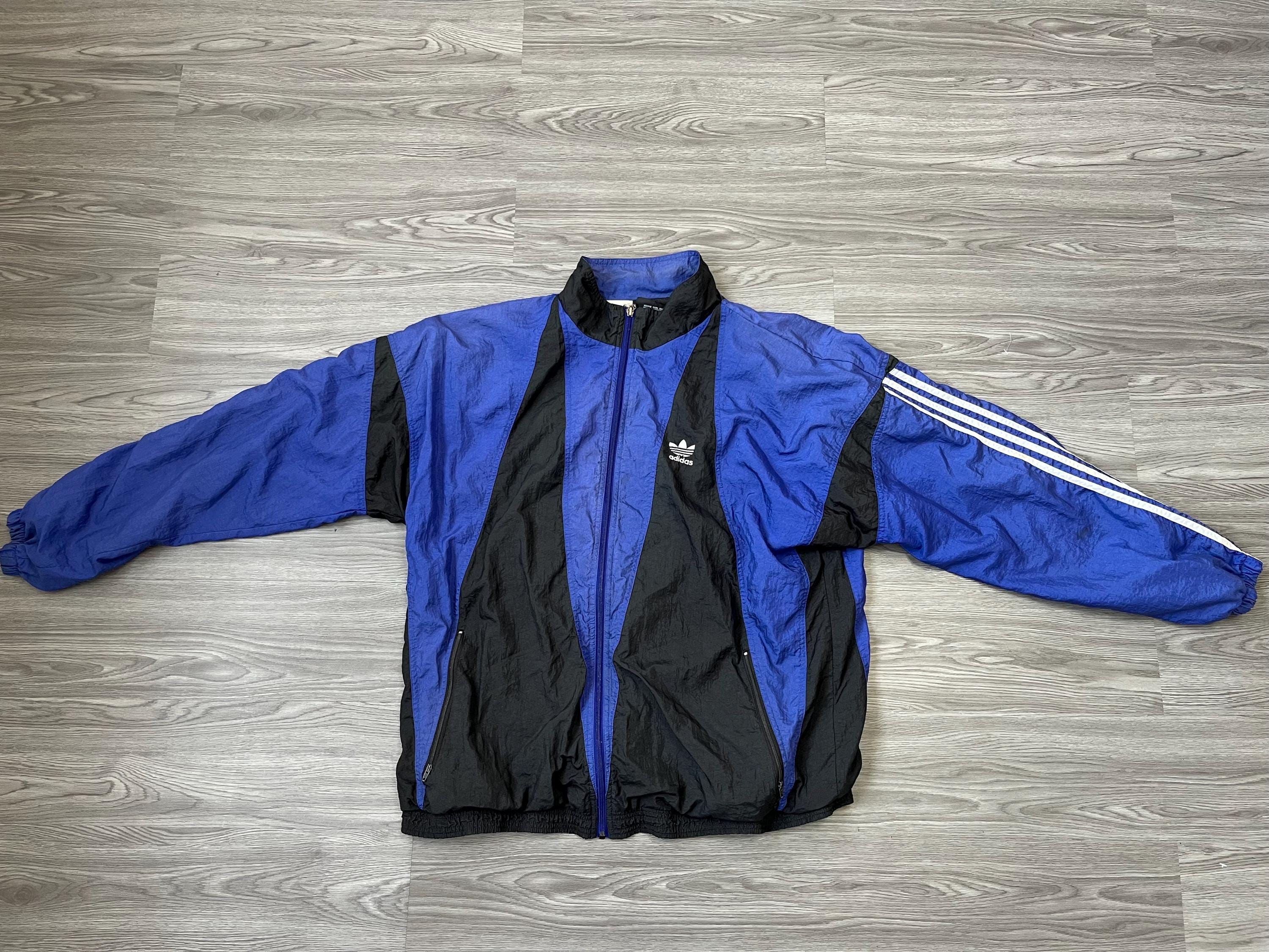 90s 00s Y2K Adidas Jacket –Bold Colors adidas Originals Men's Graphics Y2K Track Top, Black/Orange
