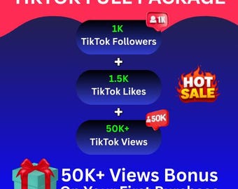 Holen Sie sich Premium 1000 TikTok-Follower + 2.000 Likes + 50.000 Ansichten + (50.000 Ansichten als Bonus) - Schnelle, sichere und sofortige Lieferung - Meistverkauft!