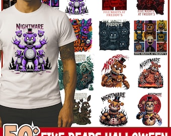 50+ Five Nights At Freddy's Png Bundle, Five Bears Halloween Png, Halloween Png Bundle, Freddy Fazbear Png, Spooky Png, Horror Bear Png