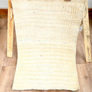 Vintage Turkish Wool Rug: Small Distressed Boho Rug (1.5x2.6 ft)
