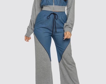 Find Me Denim Pant Set