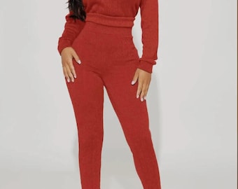 Jacquard Skinny Pants Set