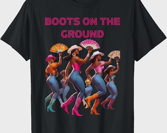 Fancy Dancer -Boots on The Ground T-Shirt-W/Free Fan