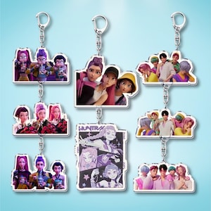 Kpop Hunterix Keychain, Demon Keychain Charm, Rumi, Zoey, Mira, Kpop Fans Gifts