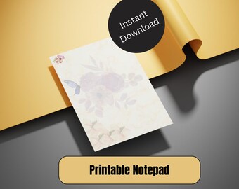 Printable Daily Notepad | 32 Pages A4 Digital Notepad | Minimal To-Do List | Instant Download