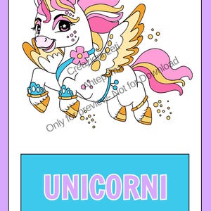 Unicorn Coloring Book - Drawings for Kids - Creative Activities - Unicorn Coloring Pages for Kids - Printable Files - 16 Pages