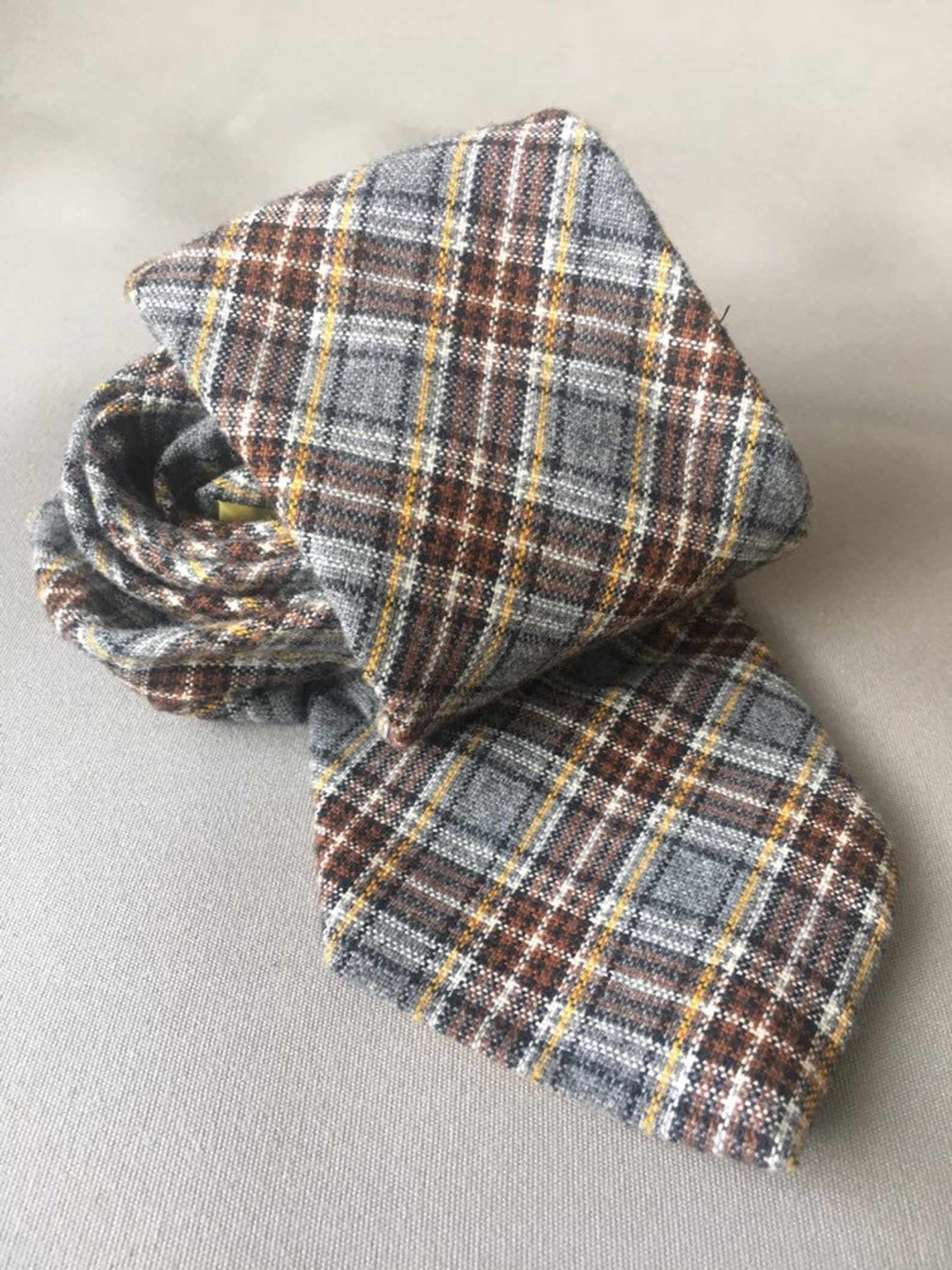 Wembly Wool Plaid Tie Traditional Tartan 1970's | Etsy