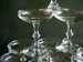 Vintage Knobbed Stem Champagne Coupes, SHALLOW Bowl, Champagne Toasting Glasses, Gatsby Style, Weddings, Large Parties 