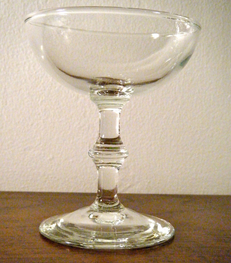 Midcentury Champagne Coupe Glasses Mad Men Great Gatsby Etsy