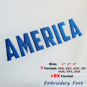 Pes Dst Jef VP3 Exp Hus Xxx Embroidery Font, Size: 1&#39;&#39; 2&#39;&#39; 3&#39;&#39;, BX font, PES font, Font for Embroidery, Digital Download