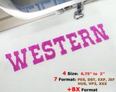 BX Embroidery Font, Brother Pes font Bx Font, Size: 0.75'' 1'' 1.5'' 2'' Machine Embroidery, Embroidery Font Pes, Embroidery Monogram Font