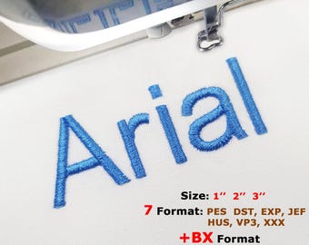 Pes Embroidery Font, BX Font, Dst Exp Jef VP3 Hus Xxx, Bx Font, Size: 1'' 2'' 3'' Machine Embroidery, Satin stitch Embroidery Font