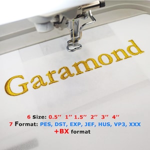 Garamond Embroidery Font, Monogram BX Font, Cursive Embroidery Font, Embroidery Alphabet, Embroidery Font, PES Font, pe Embroidery font BX