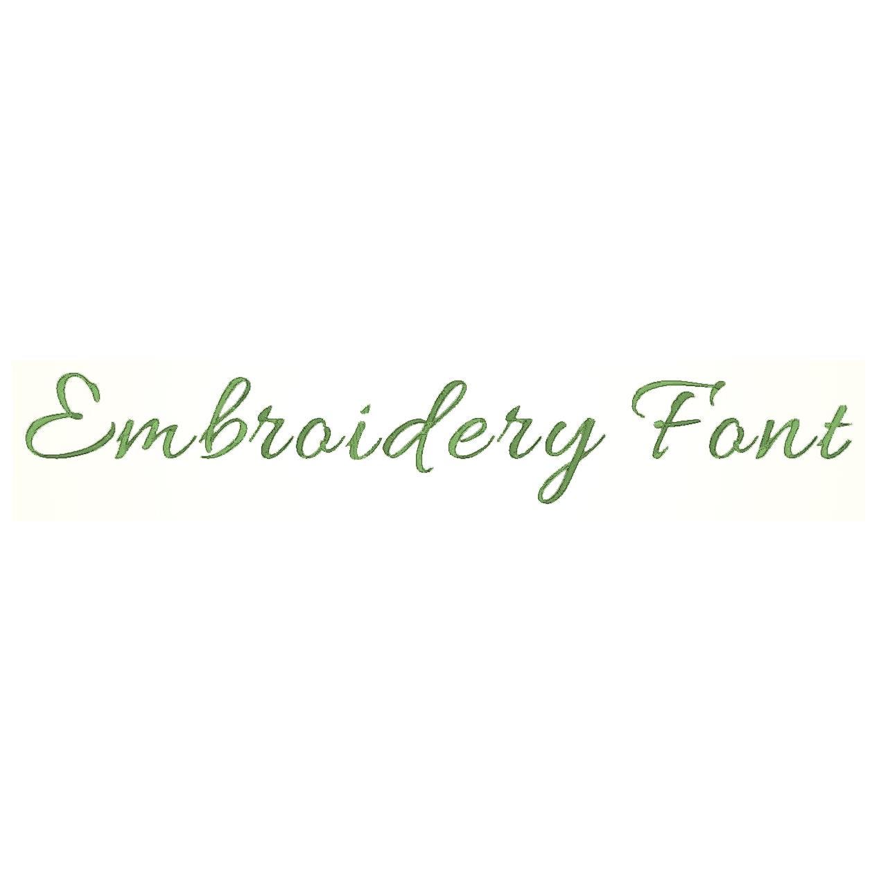 Script Embroidery Font, BX Font, 0.5