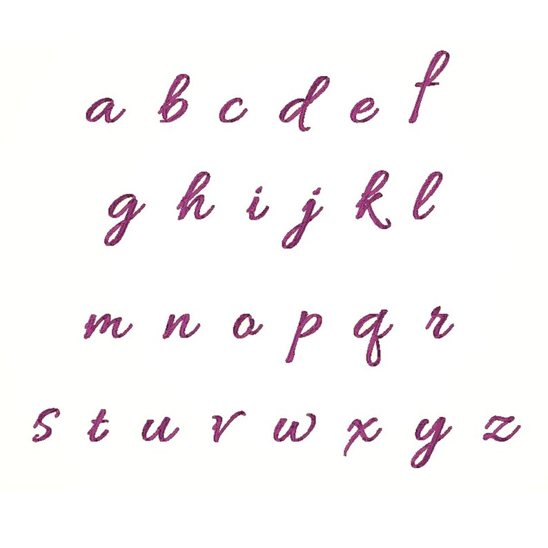 Script Embroidery Font, BX Font, 0.5