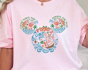 Disney Moana Mickey Head Shirt Disney Moana  Matching Shirt Disney Family Shirt Moana 2 Movie Shirt Moana Birthday Shirt Moana Girls  371738