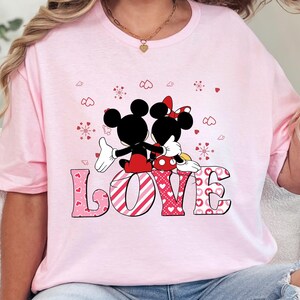 Disney Mickey Minnie Love Shirt, Disney Love shirt, Mickey Shirt, Couple Shirt, Minnie Shirt, Disney Love Shirt, 370644