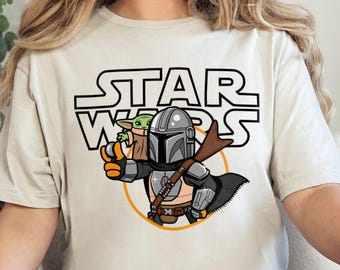 Camiseta de Grogu de Mandalorian, Camiseta de Mandalorian, Star Wars, Camiseta de Star Wars, Camiseta de Star Wars de Disney, Mandalorian, Camiseta de Baby Yoda, Camiseta de Grogu 372638