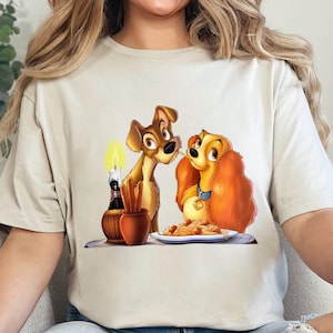 Lady And The Tramp, Lady And The Tramp Shirt, Disney Lady And The Tramp, Disney Family Shirts, Disney Couple Shirts, 371355