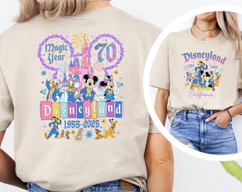 Disney Magic 70th Anniversary Shirt, Disneyland Family Trip Shirt, Disneyland Anniversary Squad Shirt, 70 Years of Magic Disney Shirt 373360