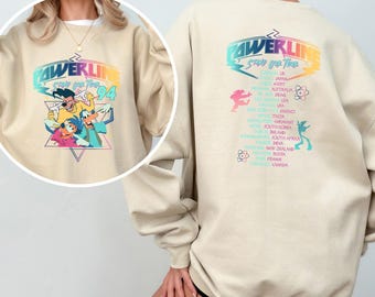 Retro 90s Goofy Movie Sweatshirt Max Goofy Roxanne Powerline Sweatshirt, Disney World Tour Hoodie, Goofy Movie Crewneck,Disney Hoodie 372701