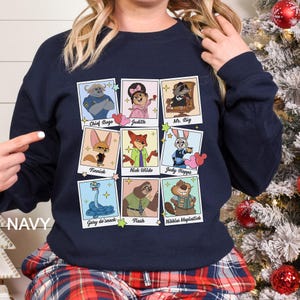 Disney Zootopia 2 Polaroids Sweatshirt, Walt Disney World Sweatshirt, Zootopia Characters Hoodie, Disneyland Zootopia Crewneck 374530 bild 7