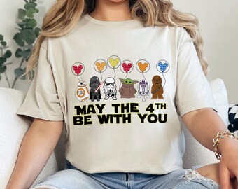 Star Wars Characters May The 4Th Be With You Shirt, Star Wars Day Lovers Gift Shirt, Disney Star Wars Shirt, 371293
