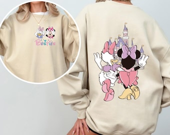Minnie And Daisy Besties Sweatshirt, Daisy & Minnie Matching Sweatshirt, Disney Fall Besties Trip Crewneck Disney Besties Sweatshirt 372357
