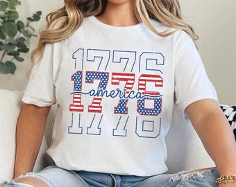 1776 America Shirt, Fourth of July Shirt, USA Est 1776 Patriotic Shirt, Independence Day Shirt, 4th Of July Shirt 375292